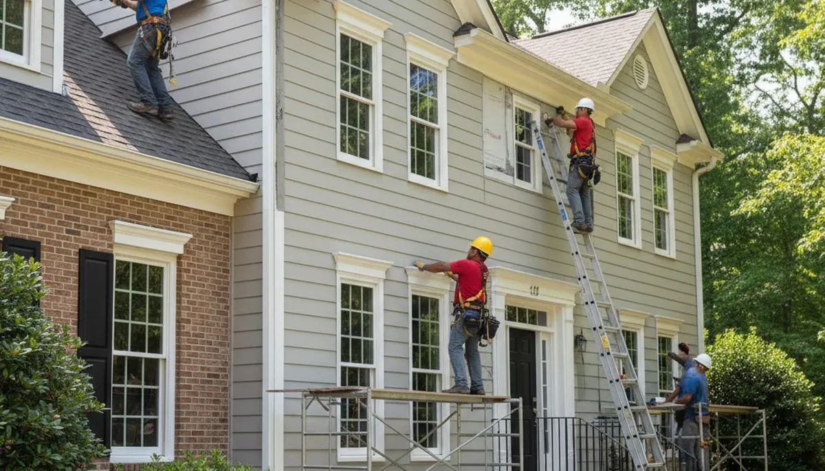 Vinyl siding installation for Greensboro, NC homes by a local siding contractor