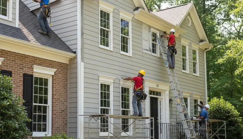 Vinyl siding installation for Greensboro, NC homes by a local siding contractor