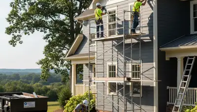 Vinyl siding installation in Greensboro, NC by a professional siding contractor