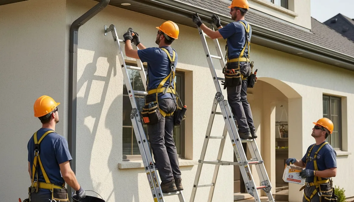 Greensboro, NC gutter repair for sagging and leaking gutters on a local home