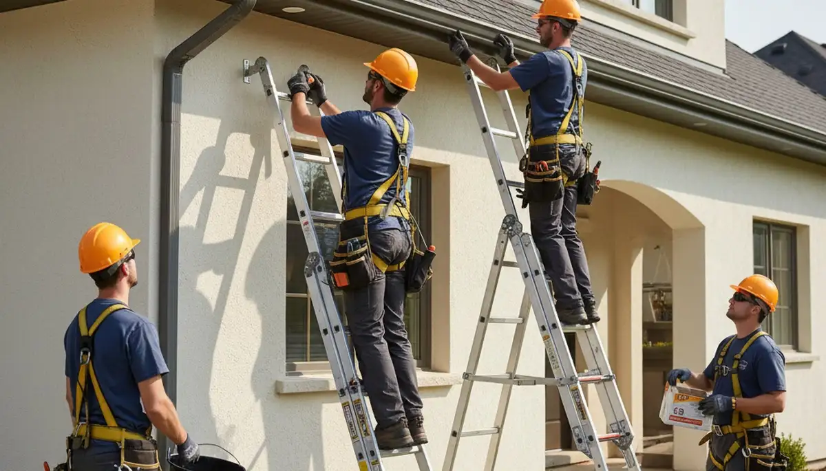 Greensboro, NC gutter repair for sagging and leaking gutters on a local home