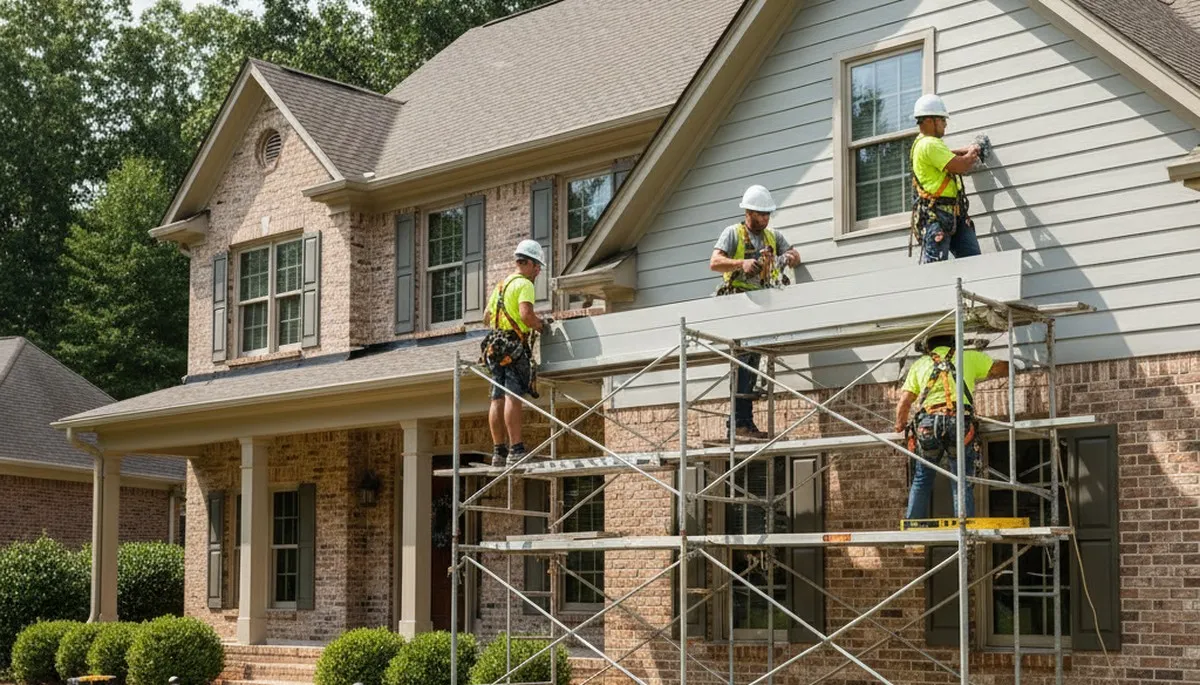 Vinyl siding installation in Greensboro, NC for a home exterior upgrade