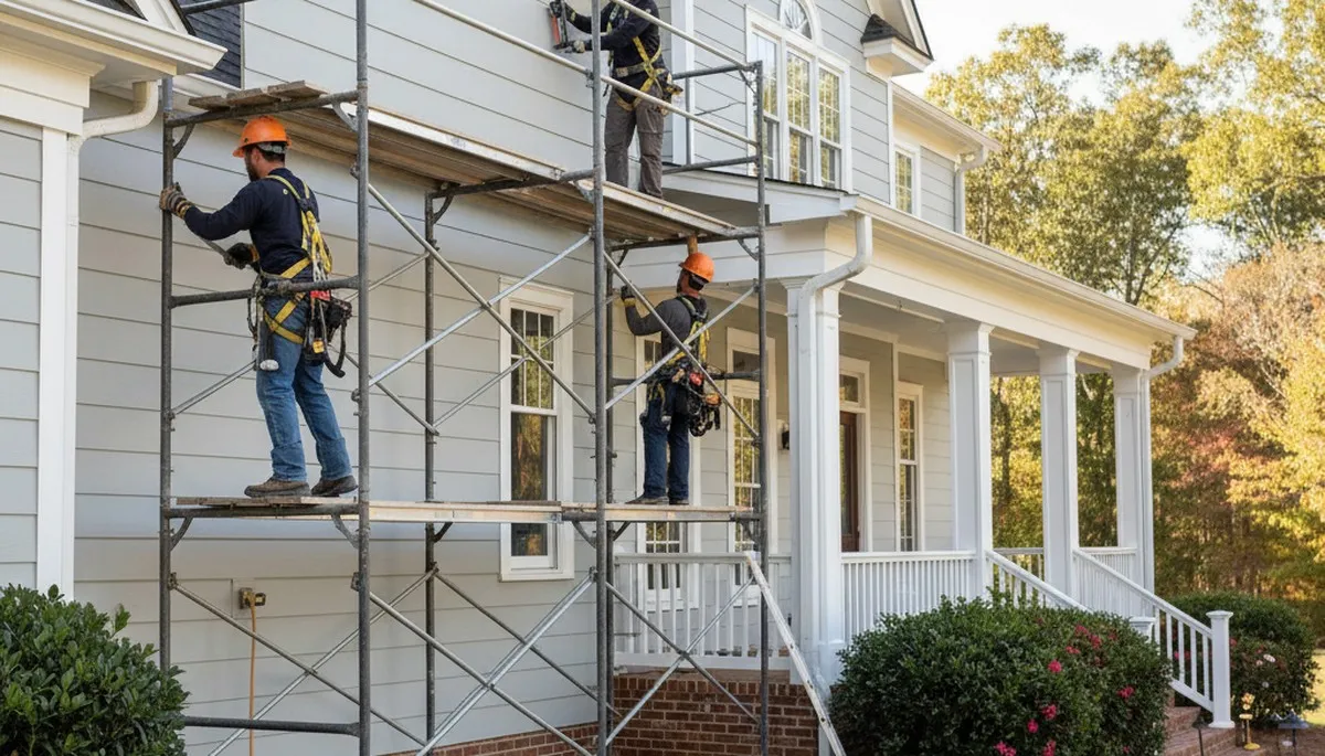Vinyl siding installation service in Greensboro, NC for a home exterior upgrade