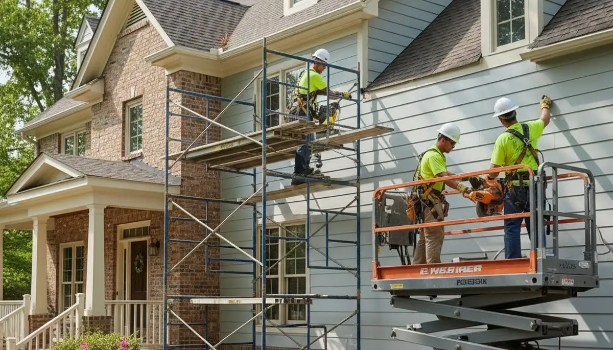 Vinyl siding installation in Greensboro, NC for residential exterior home improvement projects