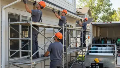 Seamless gutter installation in Greensboro, NC for home moisture protection