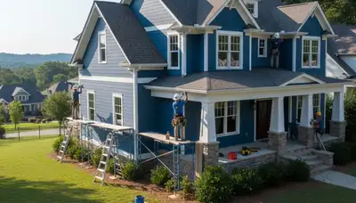 Vinyl siding installation for Greensboro, NC home by a professional siding contractor