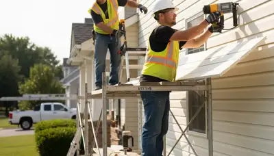 Vinyl siding installation in Greensboro, NC by FX Remodeling & Exteriors for durable home exterior protection
