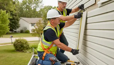 Vinyl siding repair in Greensboro, NC by FX Remodeling & Exteriors for cracked and storm-damaged siding